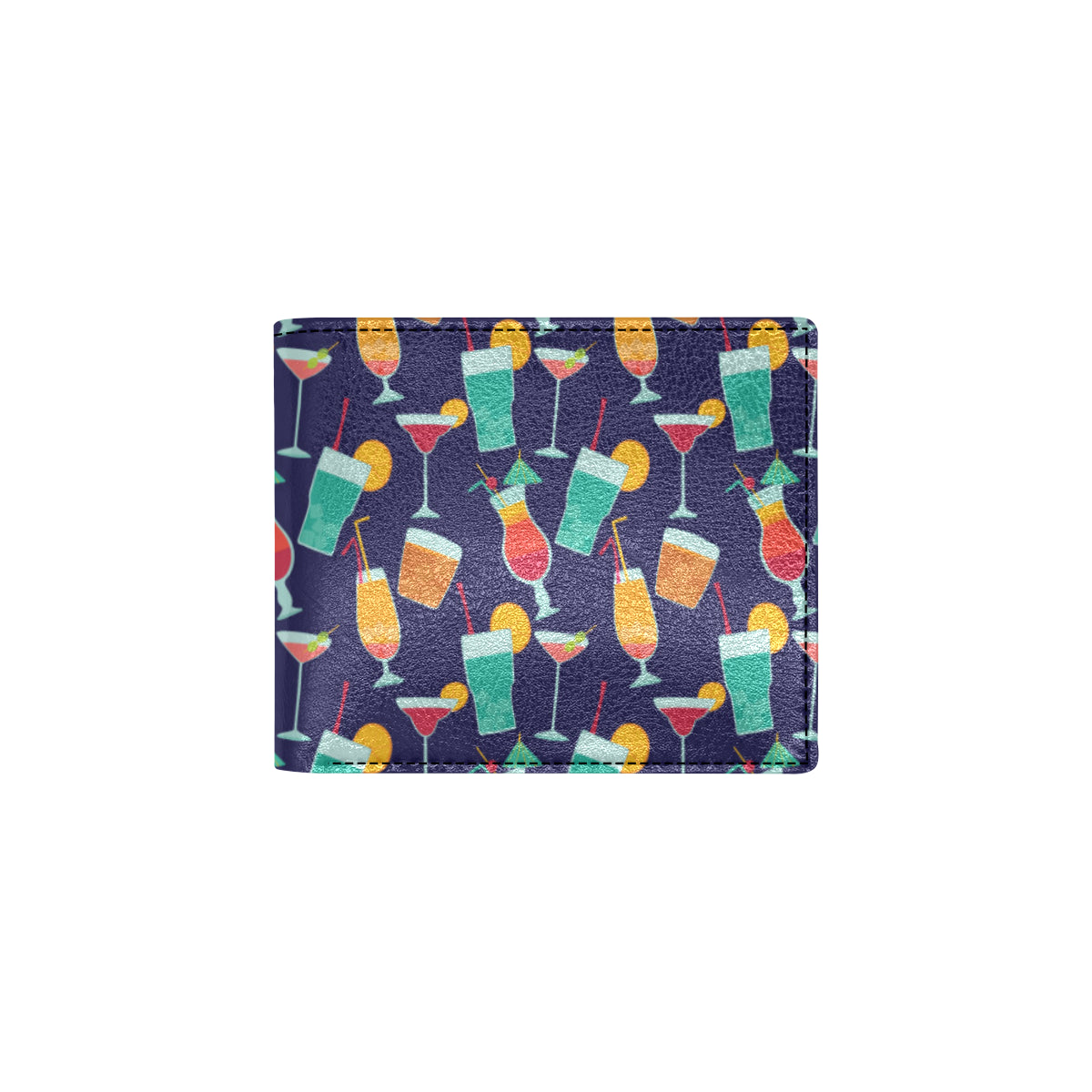 Cocktail Pattern Print Design 06 Men's ID Card Wallet