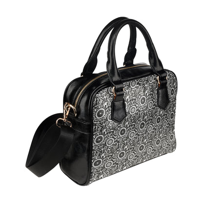 Bicycle Tools Pattern Print Design 02 Shoulder Handbag