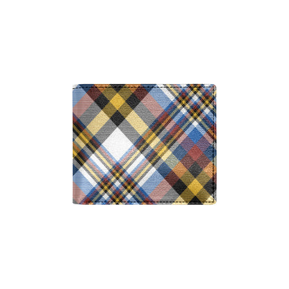 Madras Pattern Print Design 01 Men's ID Card Wallet