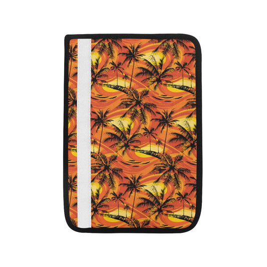 Palm Tree Pattern Print Design A02 Car Seat Belt Cover