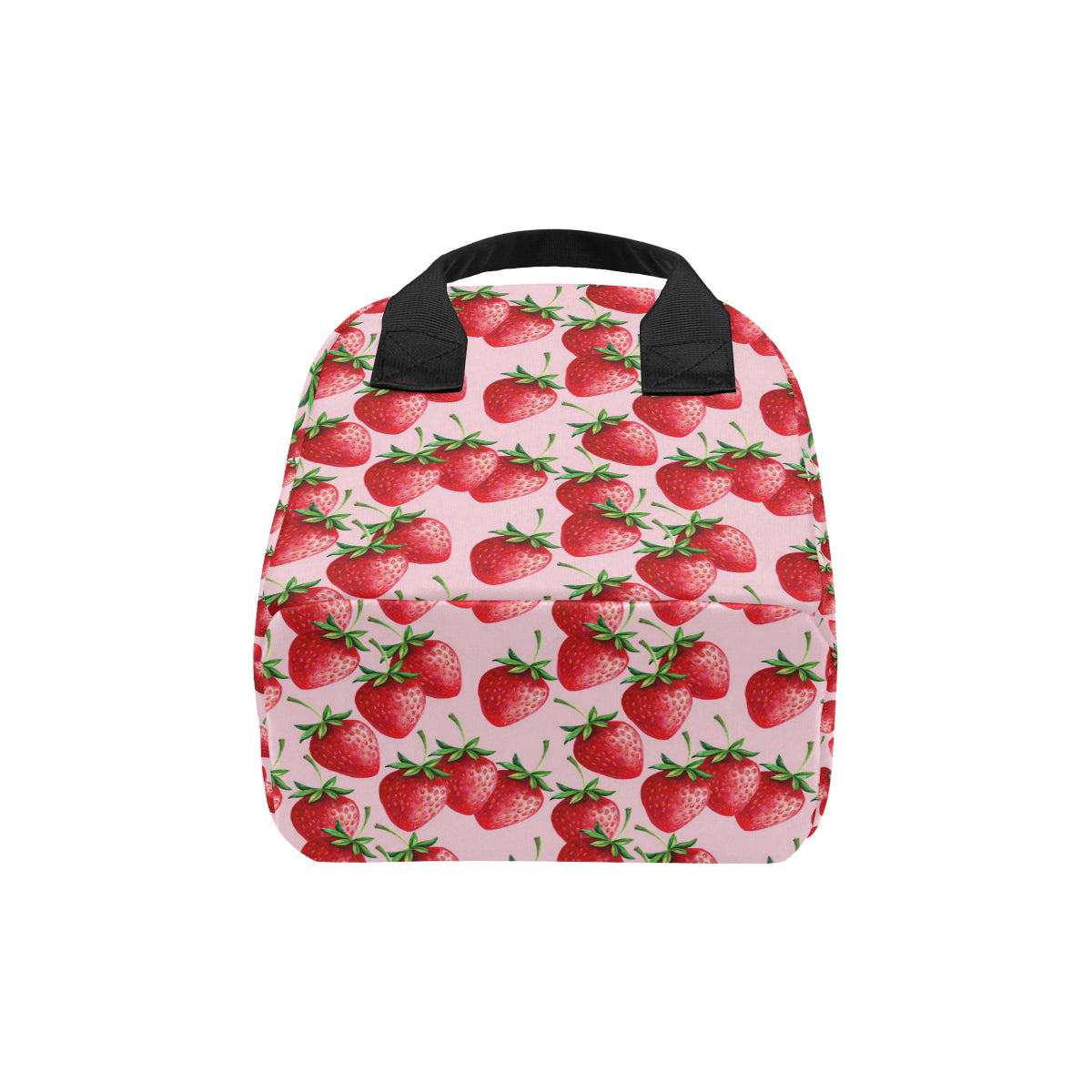 Strawberry Pattern Print Design SB03 Insulated Lunch Bag
