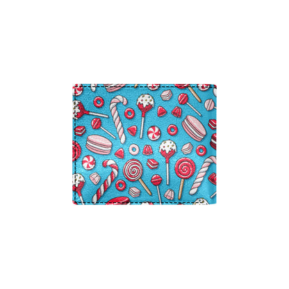 Candy Pattern Print Design 05 Men's ID Card Wallet