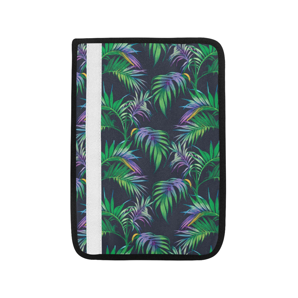Palm Leaves Pattern Print Design PL04 Car Seat Belt Cover