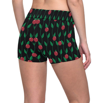 Cranberry Pattern Print Design CB01 Yoga Shorts