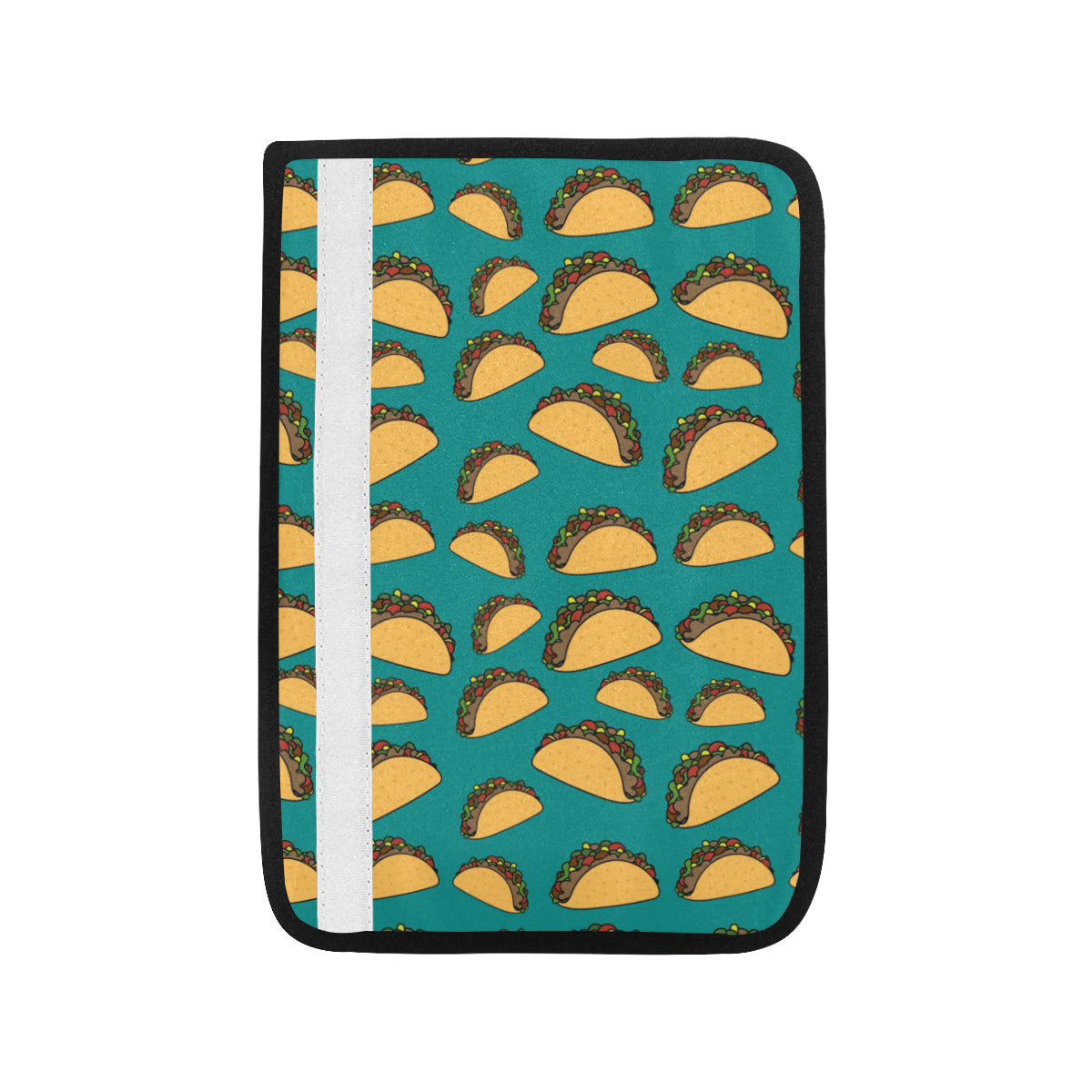 Taco Pattern Print Design TC07 Car Seat Belt Cover
