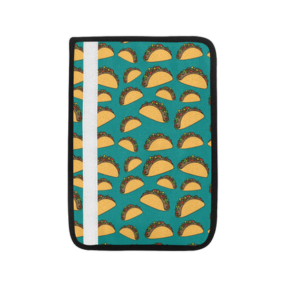 Taco Pattern Print Design TC07 Car Seat Belt Cover