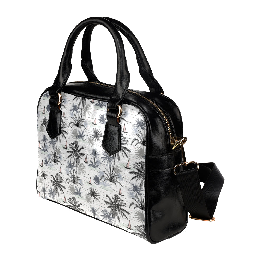 Pacific island Pattern Print Design A04 Shoulder Handbag