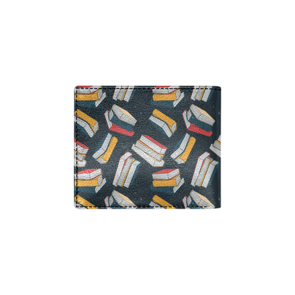 Book Pattern Print Design 07 Men's ID Card Wallet