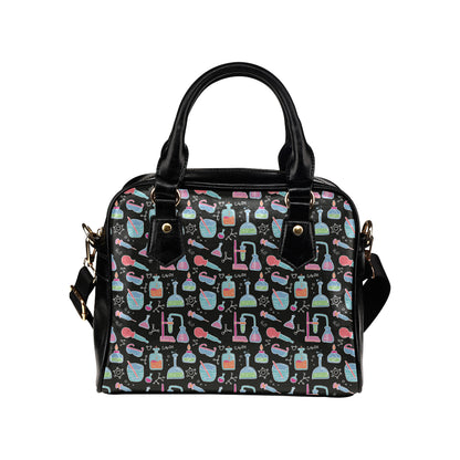 Chemical Pattern Print Design 06 Shoulder Handbag