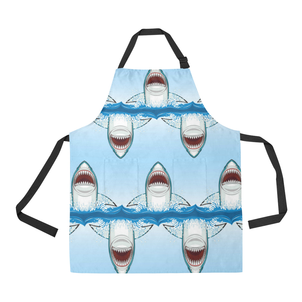 Shark Bite Apron with Pocket