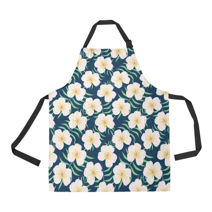 Pink Plumeria Pattern Print Design PM016 Apron with Pocket