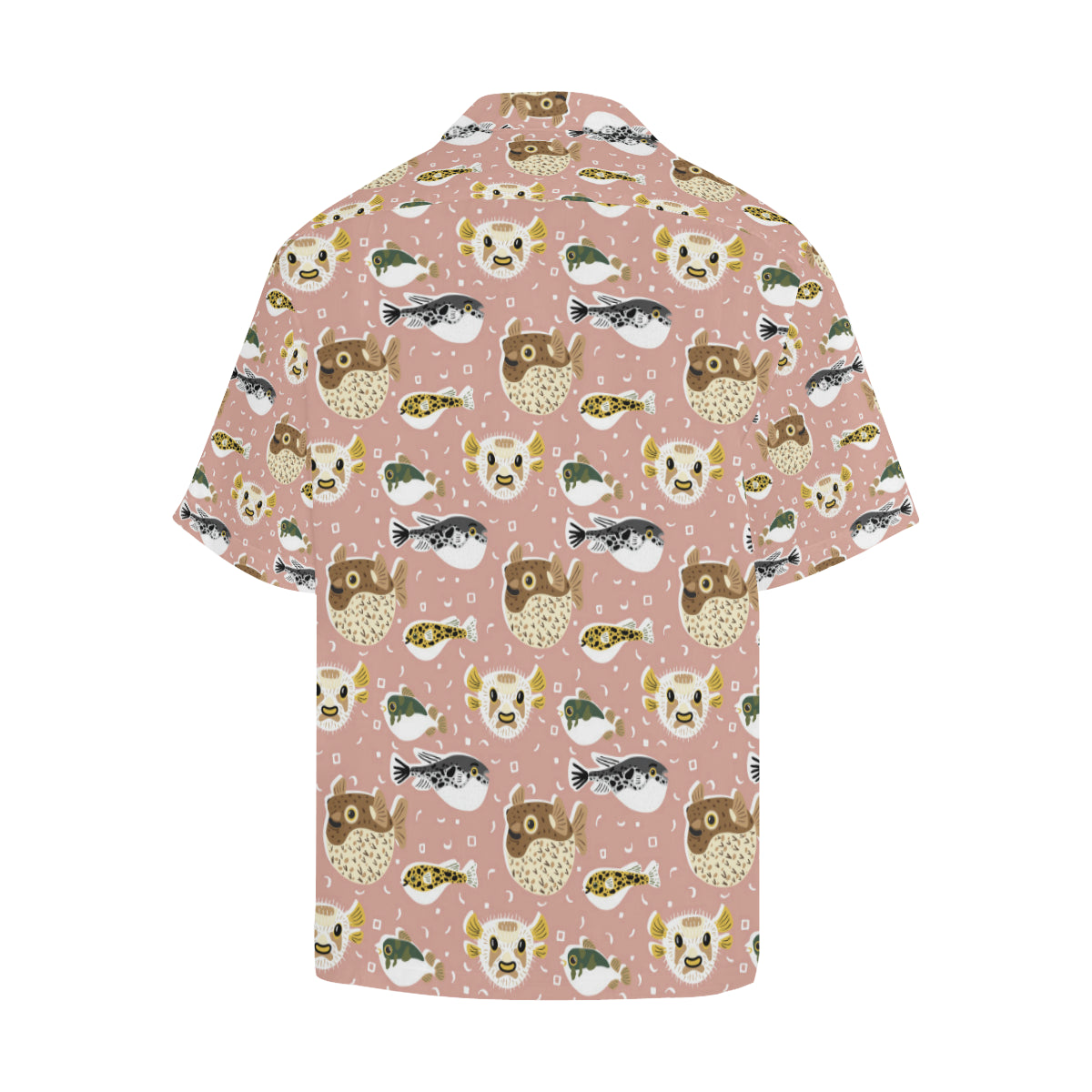 Fugu Cute Pattern Print Design 01 Men's Hawaiian Shirt