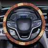 Calendar Aztec Pattern Print Design 01 Steering Wheel Cover with Elastic Edge