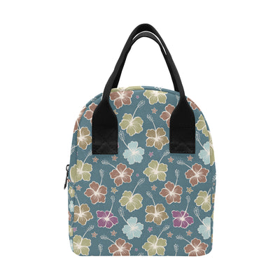 Hibiscus Pattern Print Design HB033 Insulated Lunch Bag