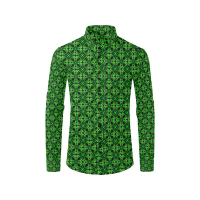 Celtic Green Neon Design Men's Long Sleeve Shirt