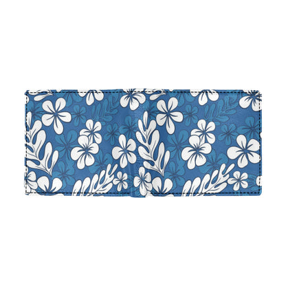 Plumeria Pattern Print Design PM015 Men's ID Card Wallet