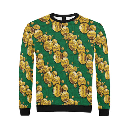 Bitcoin Pattern Print Design DO02 Men Long Sleeve Sweatshirt