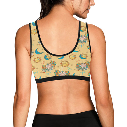 Aries Zodiac Pattern Print Design 03 Sports Bra