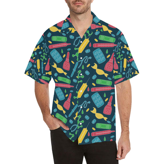 Phlebotomist Pattern Print Design A03 Men's Hawaiian Shirt