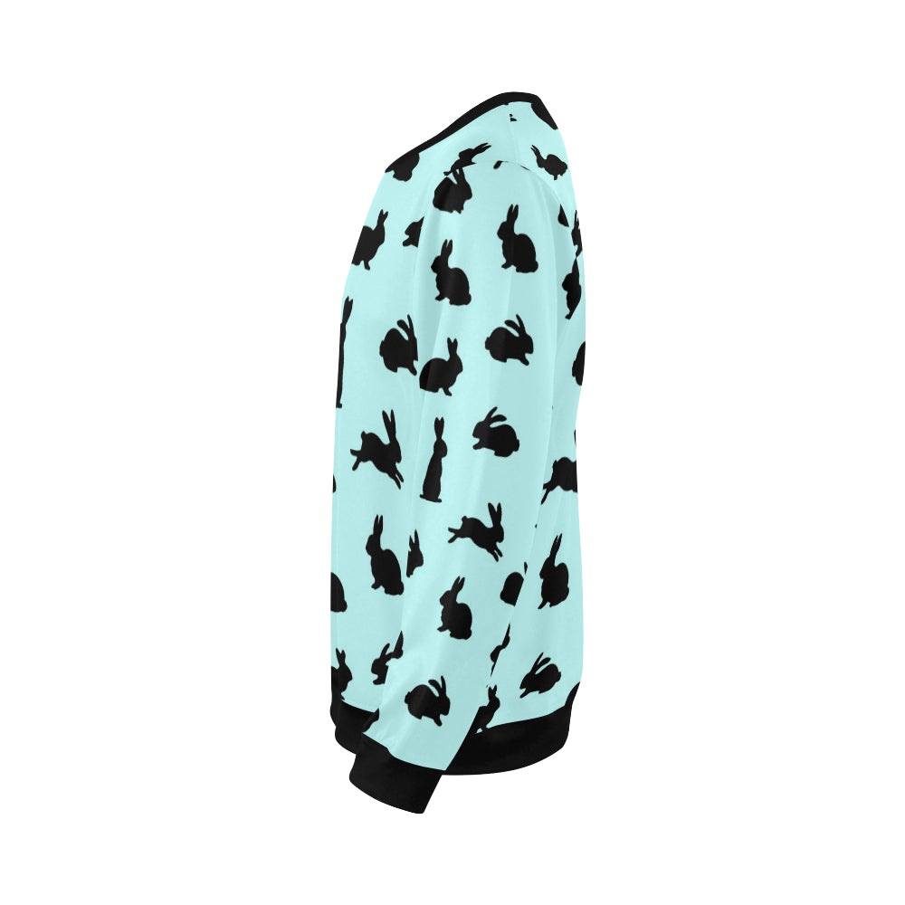 Rabbit Pattern Print Design RB010 Men Long Sleeve Sweatshirt