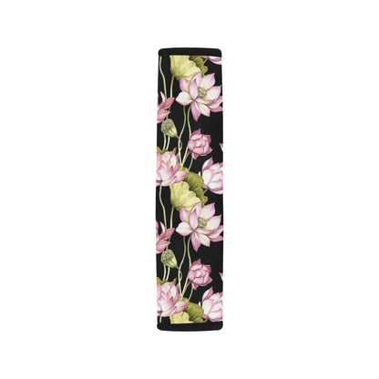 Water Lily Pattern Print Design WL06 Car Seat Belt Cover