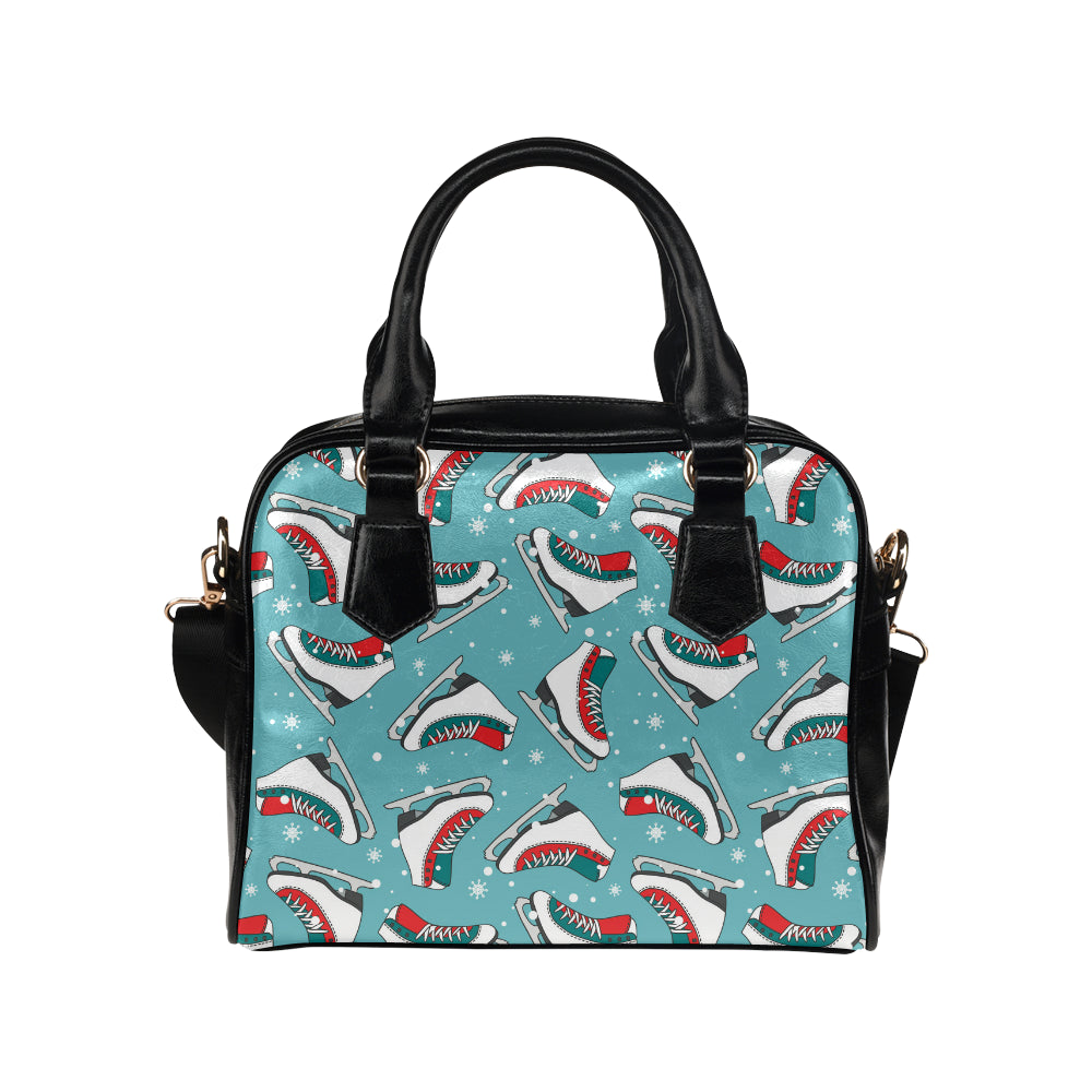 Ice Skate Pattern Print Design 03 Shoulder Handbag