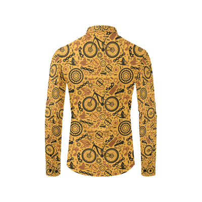 Mountain bike Pattern Print Design 03 Men's Long Sleeve Shirt
