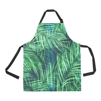 Palm Leaves Pattern Print Design PL02 Apron with Pocket