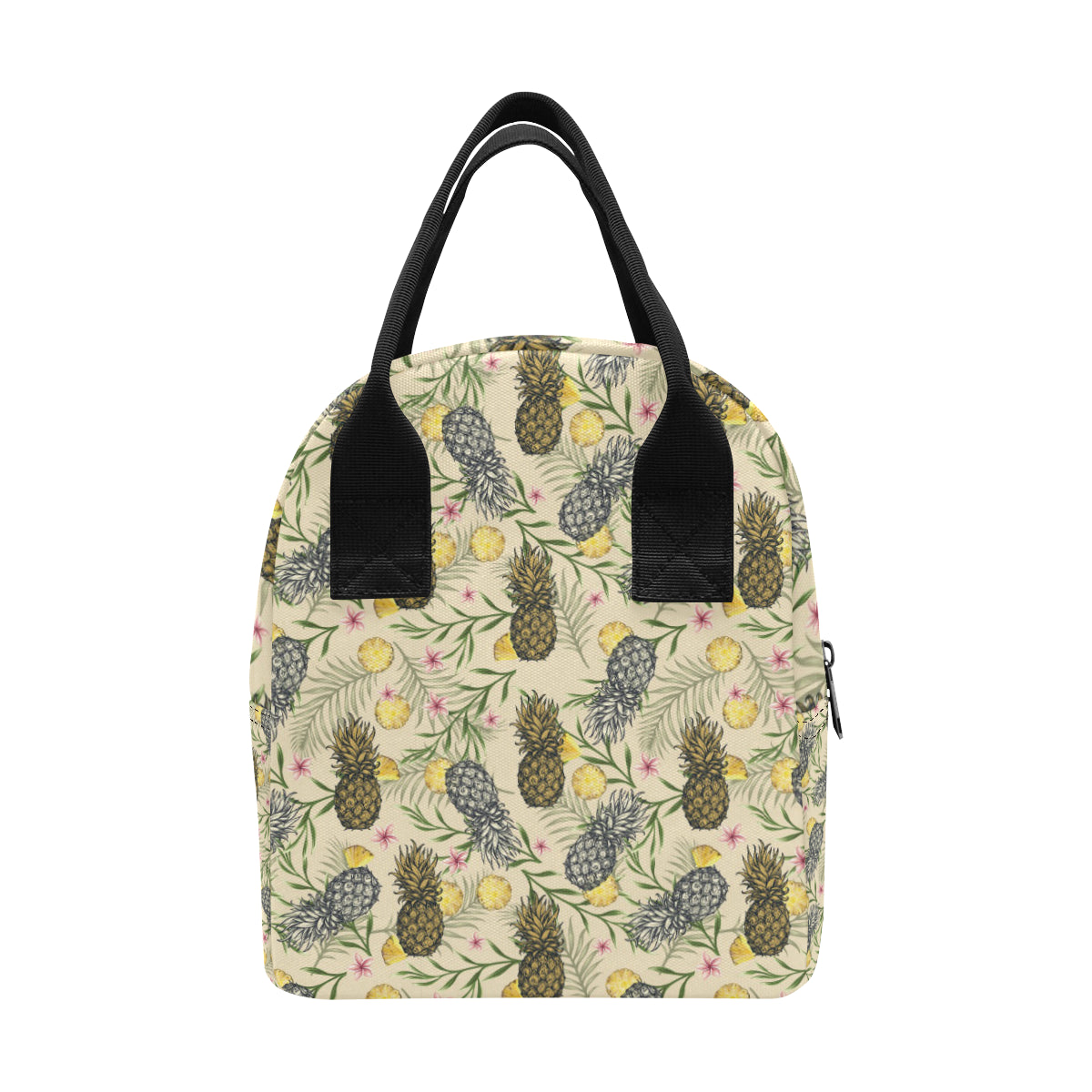 Pineapple Pattern Print Design PP012 Insulated Lunch Bag
