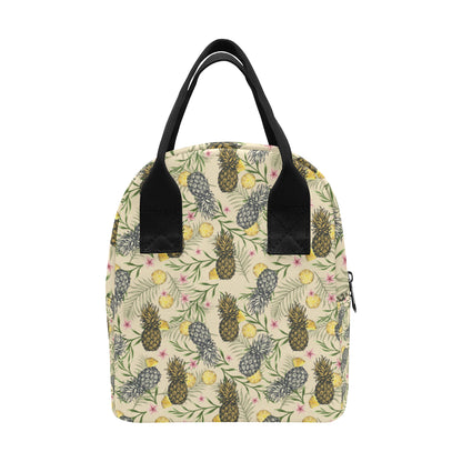 Pineapple Pattern Print Design PP012 Insulated Lunch Bag