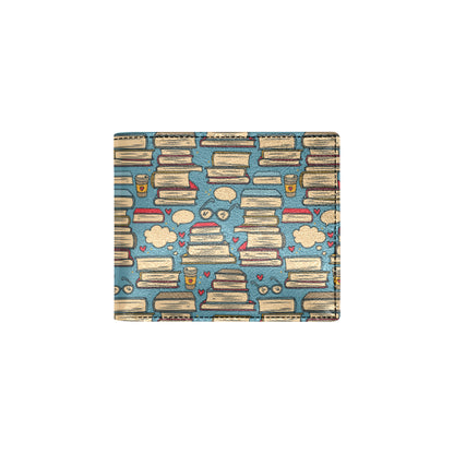 Book Pattern Print Design 03 Men's ID Card Wallet