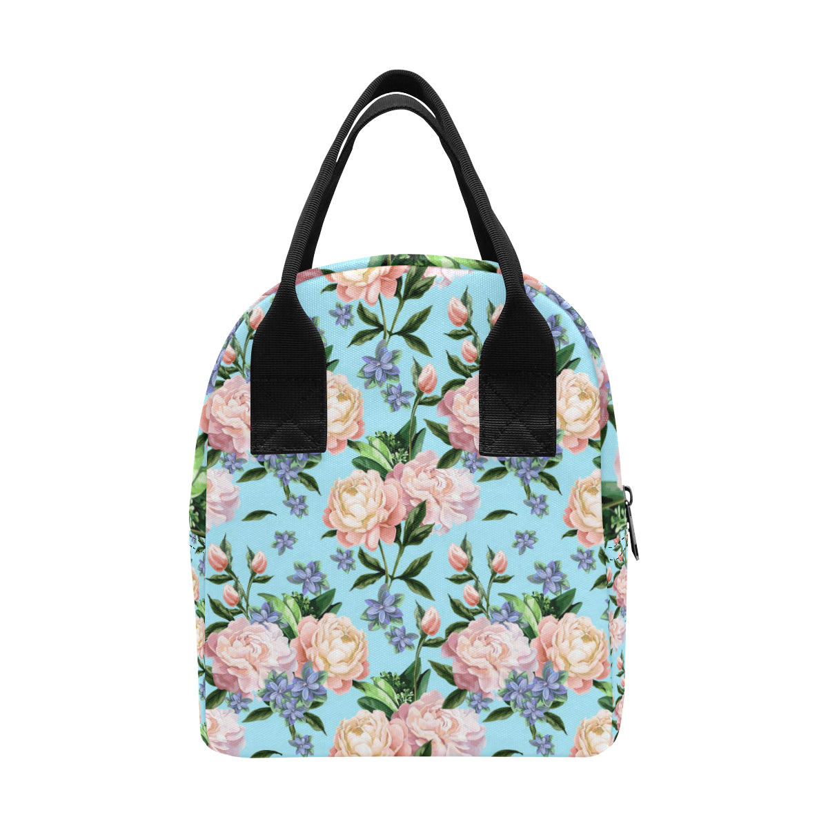 Peony Pattern Print Design PE02 Insulated Lunch Bag