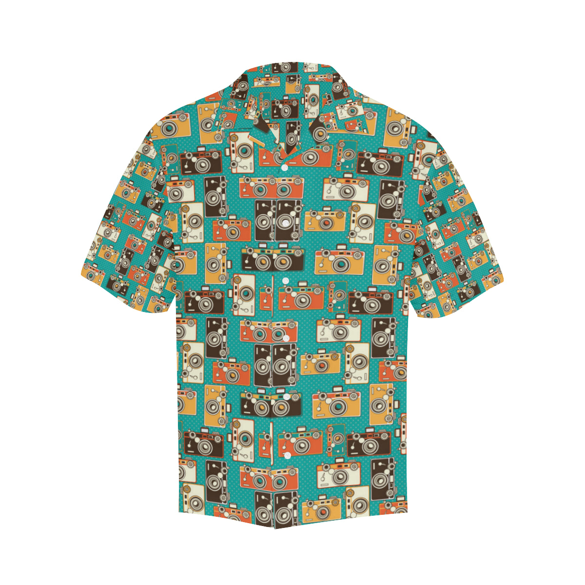 Camera Pattern Print Design 02 Men's Hawaiian Shirt