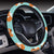 Fox Design Snow Print Pattern Steering Wheel Cover with Elastic Edge