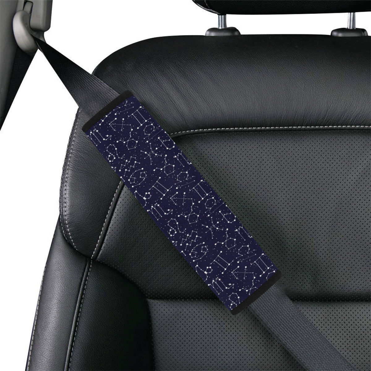 Zodiac Pattern Design Print Car Seat Belt Cover
