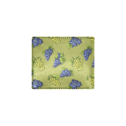Grape Pattern Print Design GP08 Men's ID Card Wallet