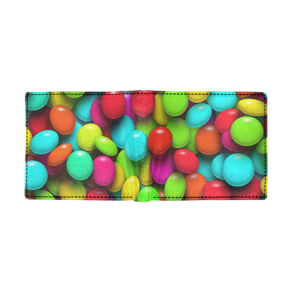 Candy Pattern Print Design CA03 Men's ID Card Wallet