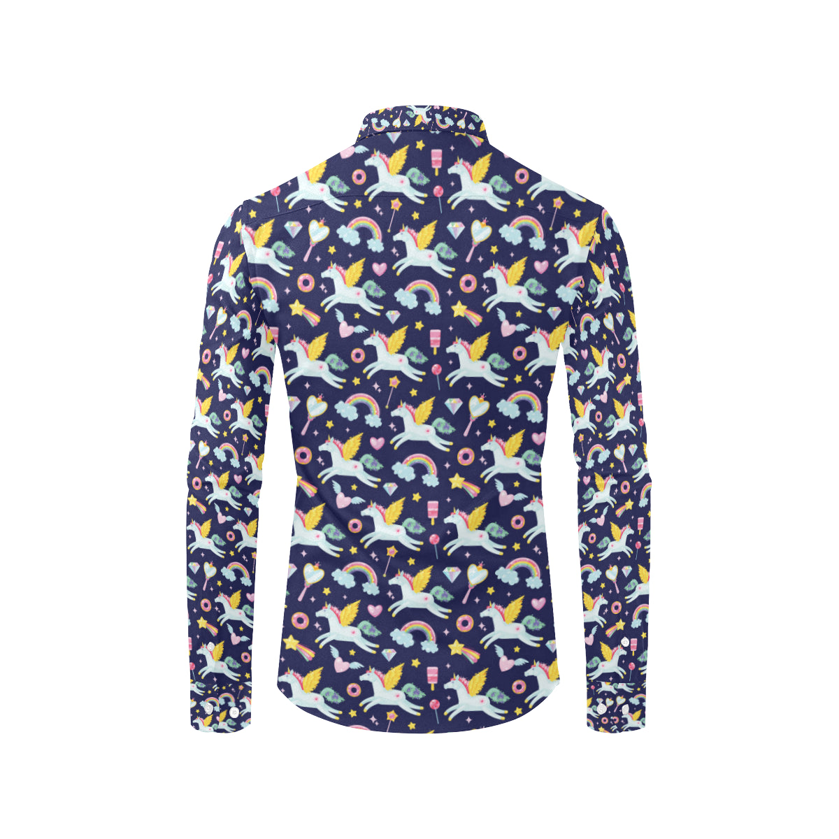 Pegasus Pattern Print Design 05 Men's Long Sleeve Shirt