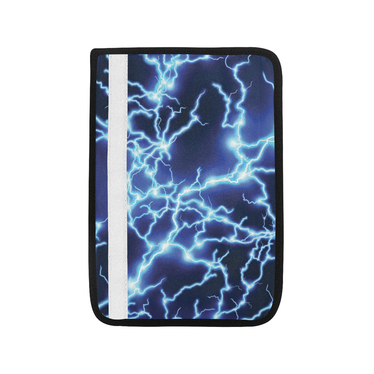 Lightning Thunder Pattern Print Design 04 Car Seat Belt Cover