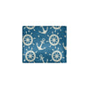 Anchor Pattern Print Design 01 Men's ID Card Wallet