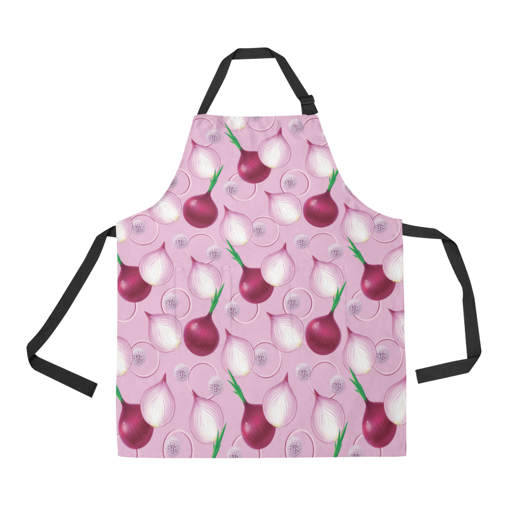 Onion Pattern Print Design A01 Apron with Pocket