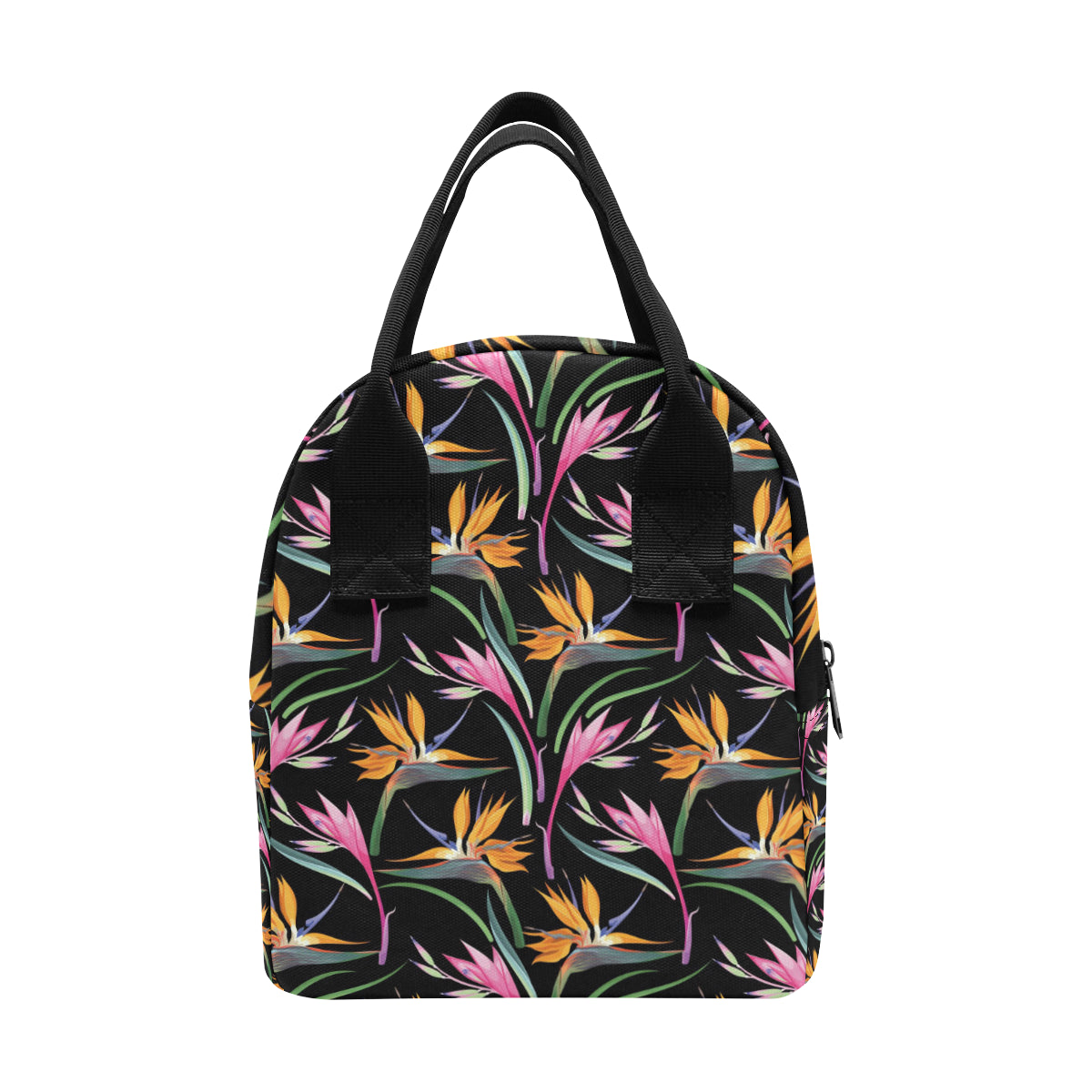 Tropical Flower Pattern Print Design TF017 Insulated Lunch Bag