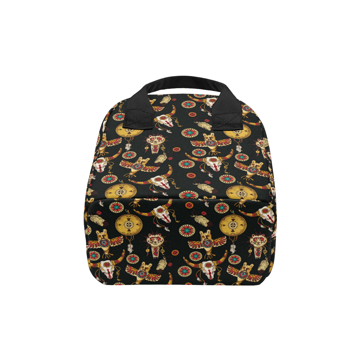 Native American Symbol Pattern Insulated Lunch Bag