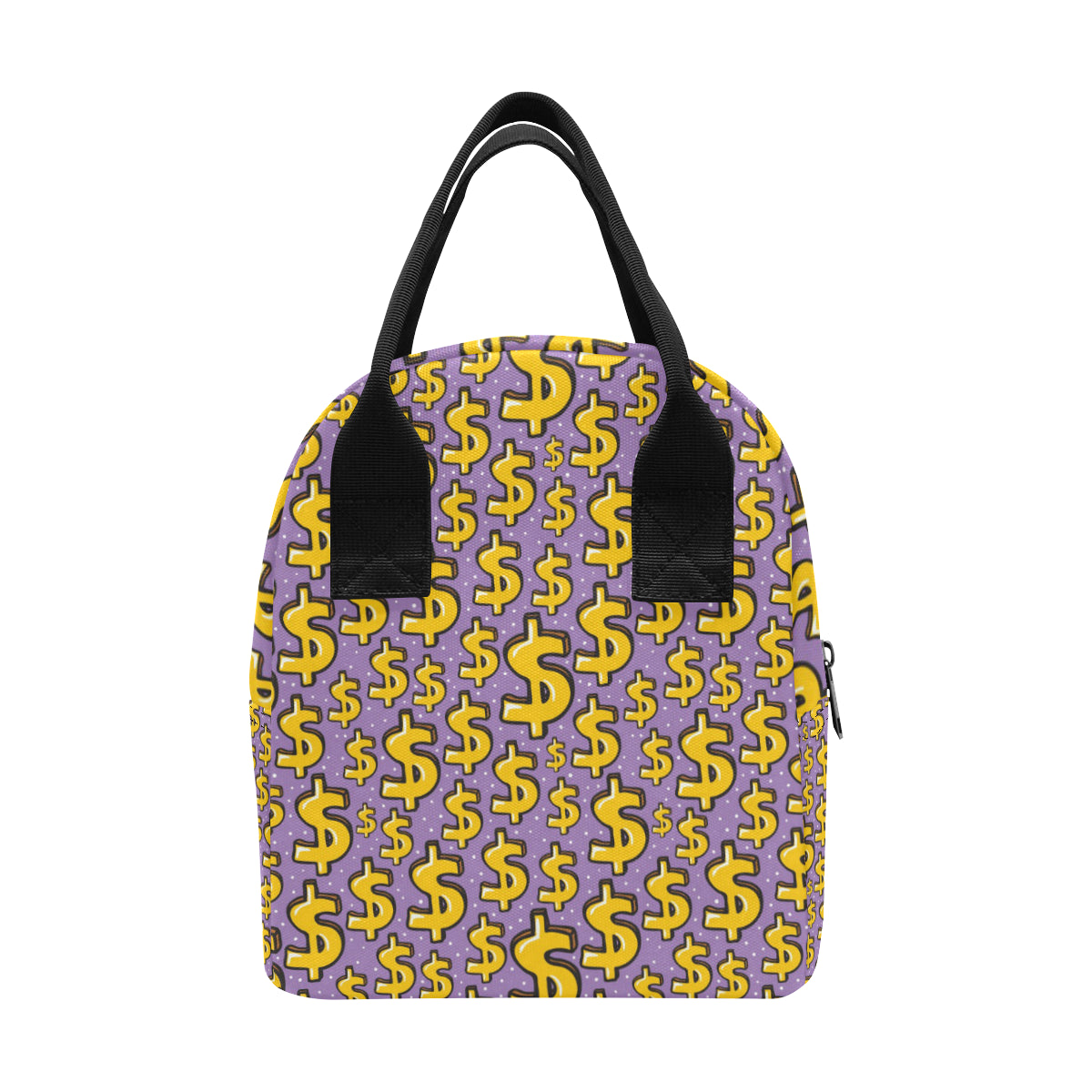Dollar Pattern Print Design DO01 Insulated Lunch Bag