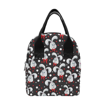 Rabbit Pattern Print Design RB012 Insulated Lunch Bag