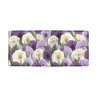 Lisianthus Pattern Print Design LT01 Men's ID Card Wallet