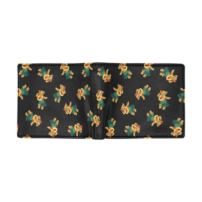 Hula Bear Pattern Print Design 06 Men's ID Card Wallet