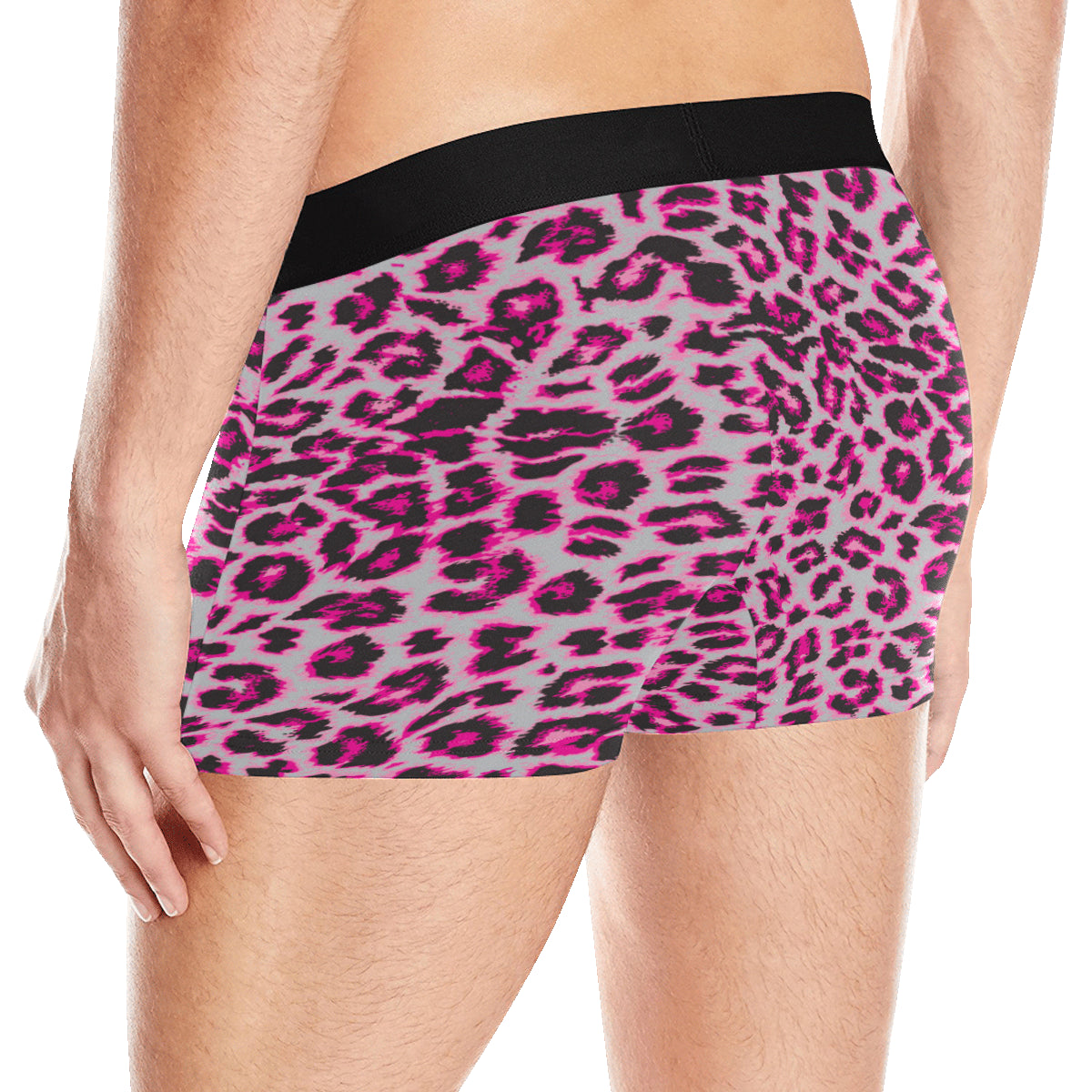 Leopard Pattern Print Design 02 Men's Boxer Briefs