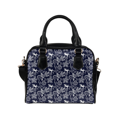 lizard Pattern Print Design 03 Shoulder Handbag