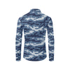 Jean Camouflage Pattern Print Design 05 Men's Long Sleeve Shirt